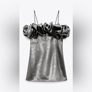 BLOGGERS FAV SILVER LIMITED DRESS ZARA